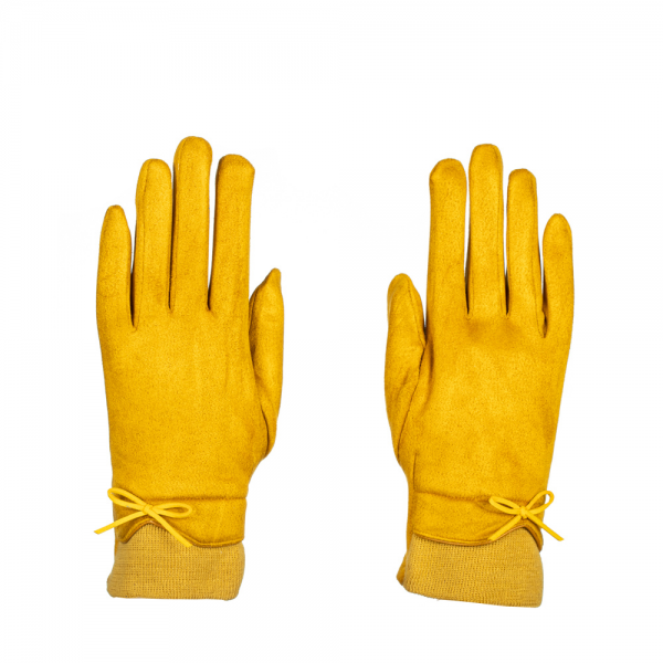 Γυναικεία γάντια Filia κίτρινο, 3 - Kalapod.gr